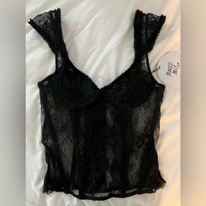 Princess Polly “Some like it hot” lace corset top